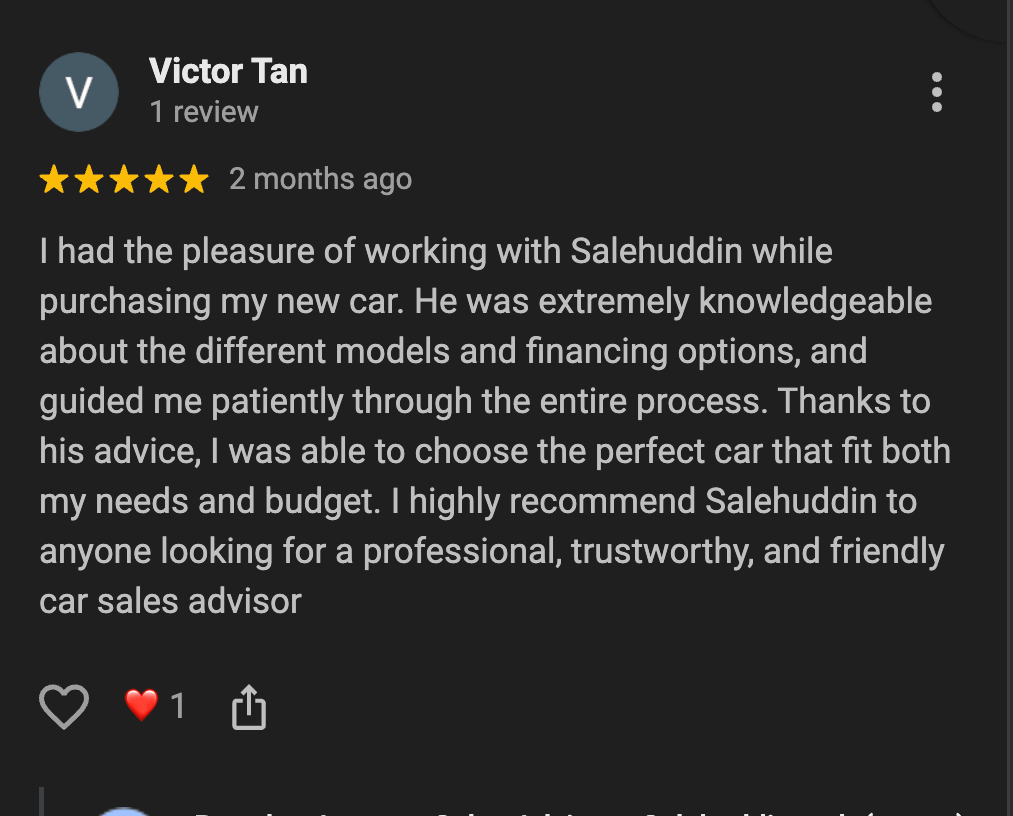 Screenshot Google review Honda 8